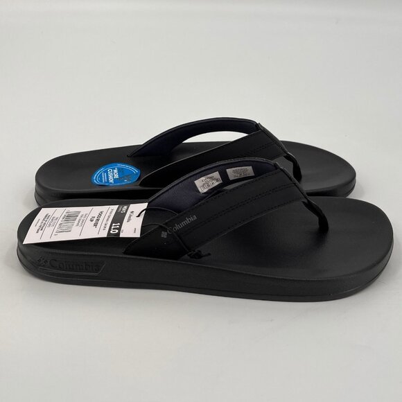 Columbia Hood River Flip Flop Sandal Size 11 Black Graphite Slip On EVA Casual - Picture 3 of 9